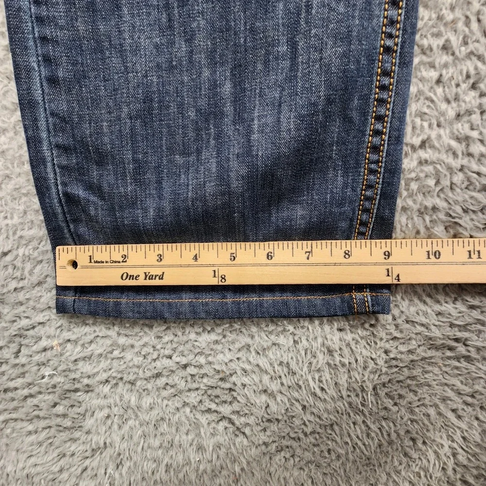 Levis 527 Bootcut Jeans Mens 36x36 (Fits as 36x33) Blue Whiskered Cowboy Western